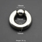 1Pc Large Gauges Stainless Steel CAPTIVE SPRING BEAD RING for Septum Piercing BCR Nose Ring Hoop Expander Earlobe Earrings 00G