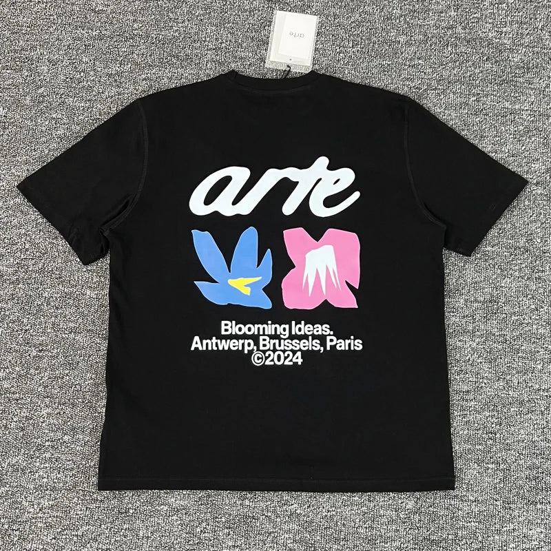 ARTE T-shirts Men Women Couples Streetwear High Quality Print Round Neck Short Sleeve Arte Top Tee One Day Shipped Out