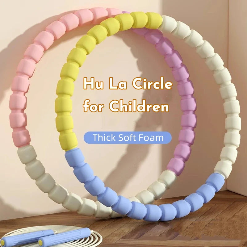 3/4/5/6 Tubes Portable Hula Circle Detachable Exercise Hoops for Children Body Building Sports Hoop Adult Waist Loss Weight Hoop