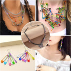 30pcs 6x30mm Colorful High Quality Safety Pins Paper Clip DIY Sewing Tools Metal Needles Large Safety Pin Brooch Accessories