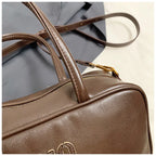 2025 new high-end luxury designer Boston handbag female niche retro fashion all-match pillow bag shoulder messenger bag trend