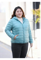 2024 Hooded Jackets Autumn Plus Size 7xl 6xl 5xl Fall Women's Lightweight Water-Resistant Packable Winter Warm Female Down Coats