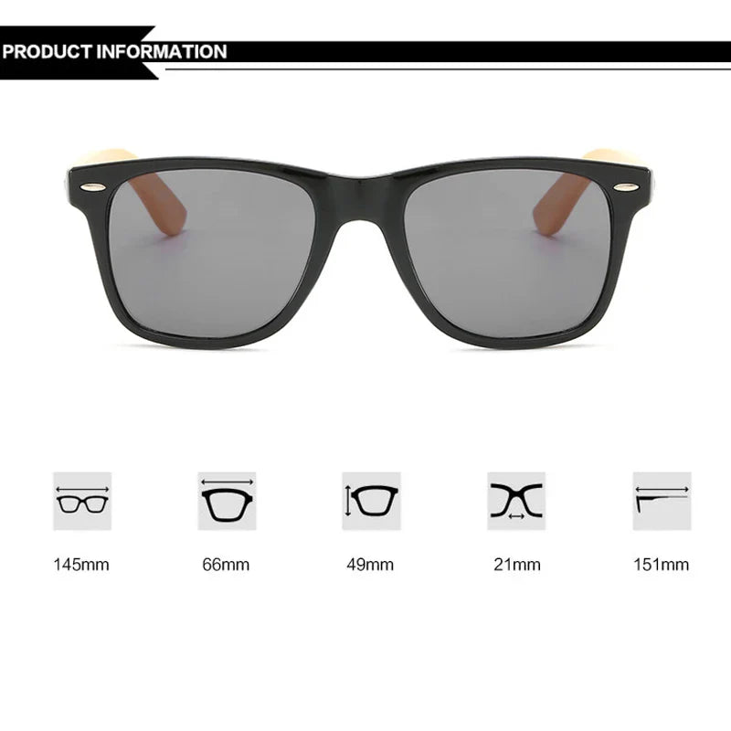 16 color Bamboo Sunglasses Men Wooden Sunglasses Women Brand Designer Mirror Original Wood Sun Glasses retro de sol masculino