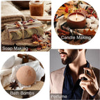 EUQEE 10ML Men's Fragrance Oil For Car Diffuser,Making Candle Leather Forest Pine Coffee Cake Cedarwood Bay Rum 1pcs/3pcs/6pcs