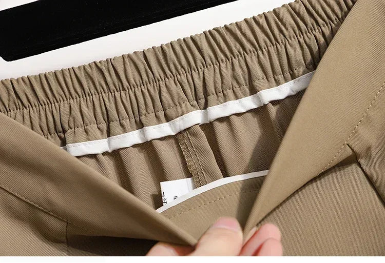 2025 Summer Female Fashionable Versatile Solid Skirts High Waisted Mid Length A-line Plus Size Skirt Split Wrap Body Skirt