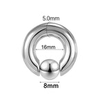 ASTM F136 Titanium PIERC Hinged Segment Hoop Earrings Large size Nose Rings 10G-6G 2.5mm-4mm Seamless Labret Lip Body Piercing