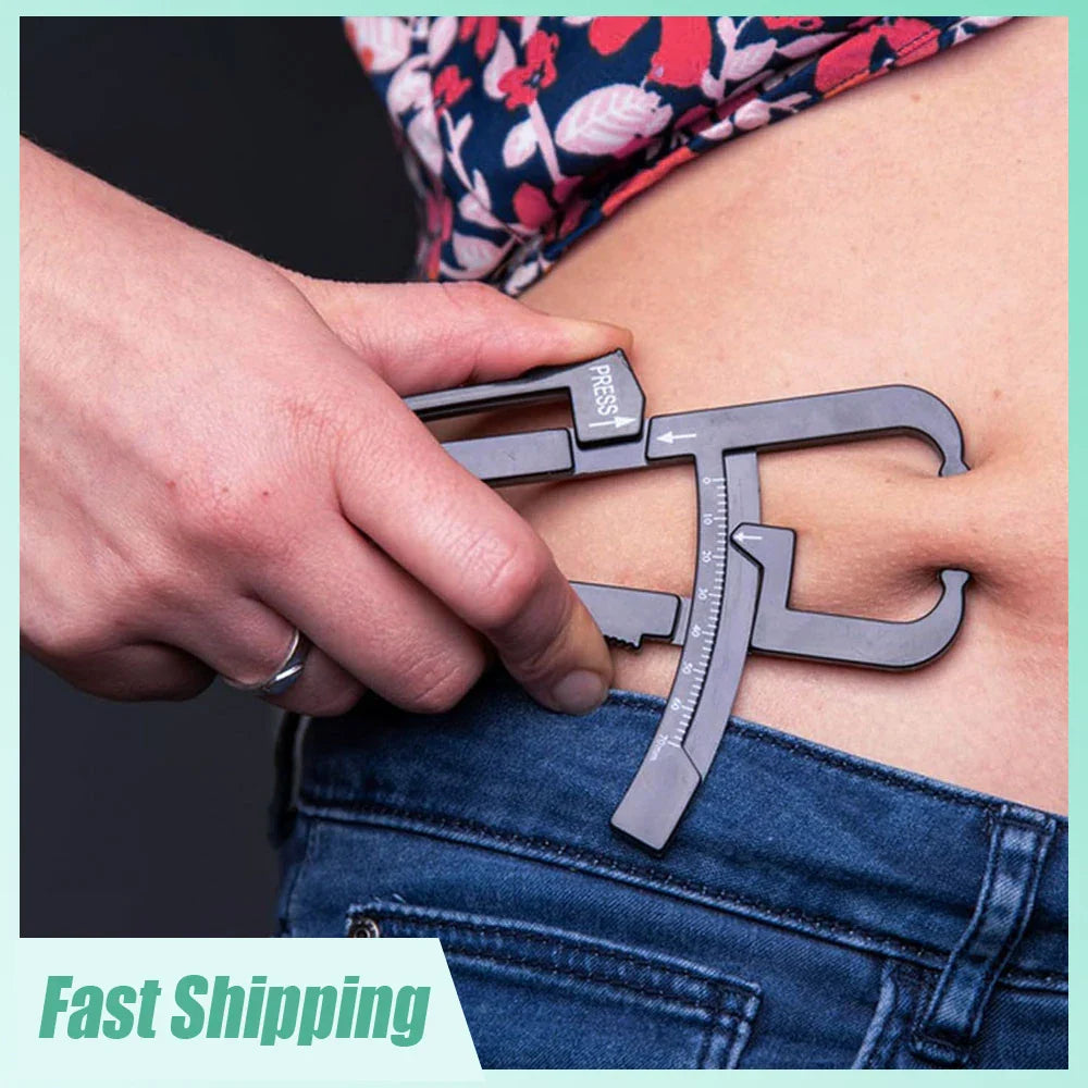 1pc Household Non-slip Body Fat Testing Tool Caliper Fitness Measure High Precision Sebum Meter Body Fat Thickness Monitor Clip