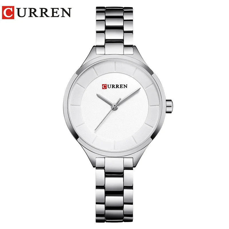 Curren 9015 Women Watches Luxury Gold Black Full Steel Dress Jewelry Quartz Watch Ladies Fashion Elegant Clock Relogio Feminino