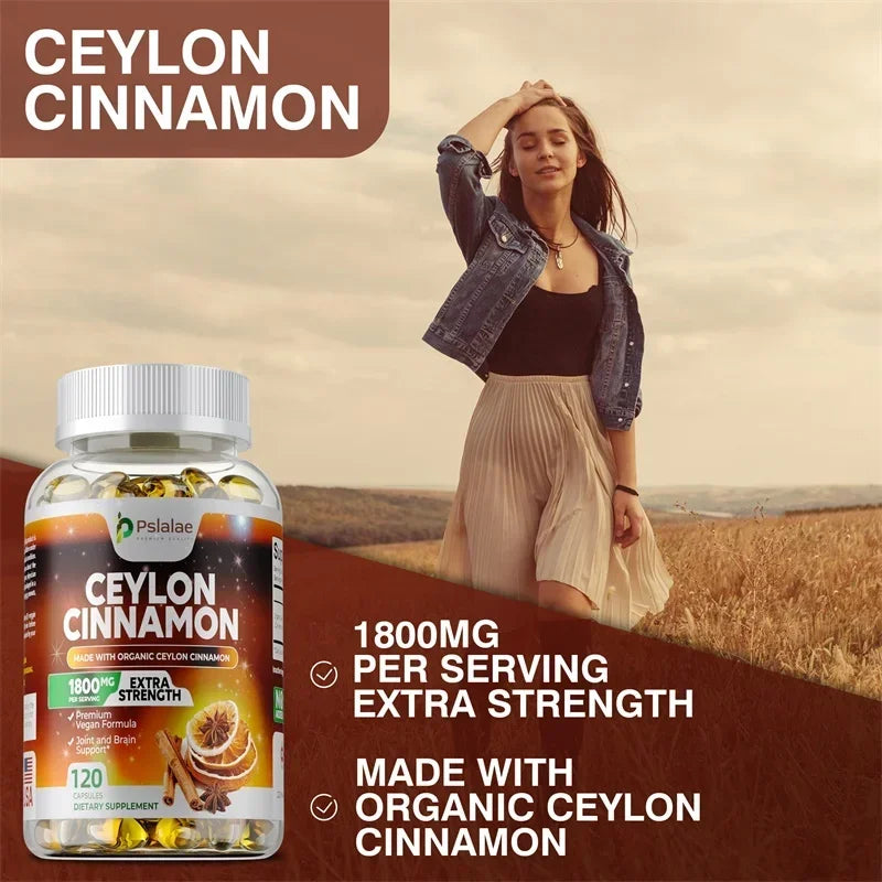 Ceylon Cinnamon - Supports Healthy Circulation, for Heart, Joint & Brain Health, Boosts Immunity, Improves Energy Levels