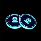 2PCS Car LED Water Cup Mat Drink Holder For Mazda MS Speed CX4 Atenza Axela MX5 CX7 CX5 CX9 RX8 CX30 Bt50