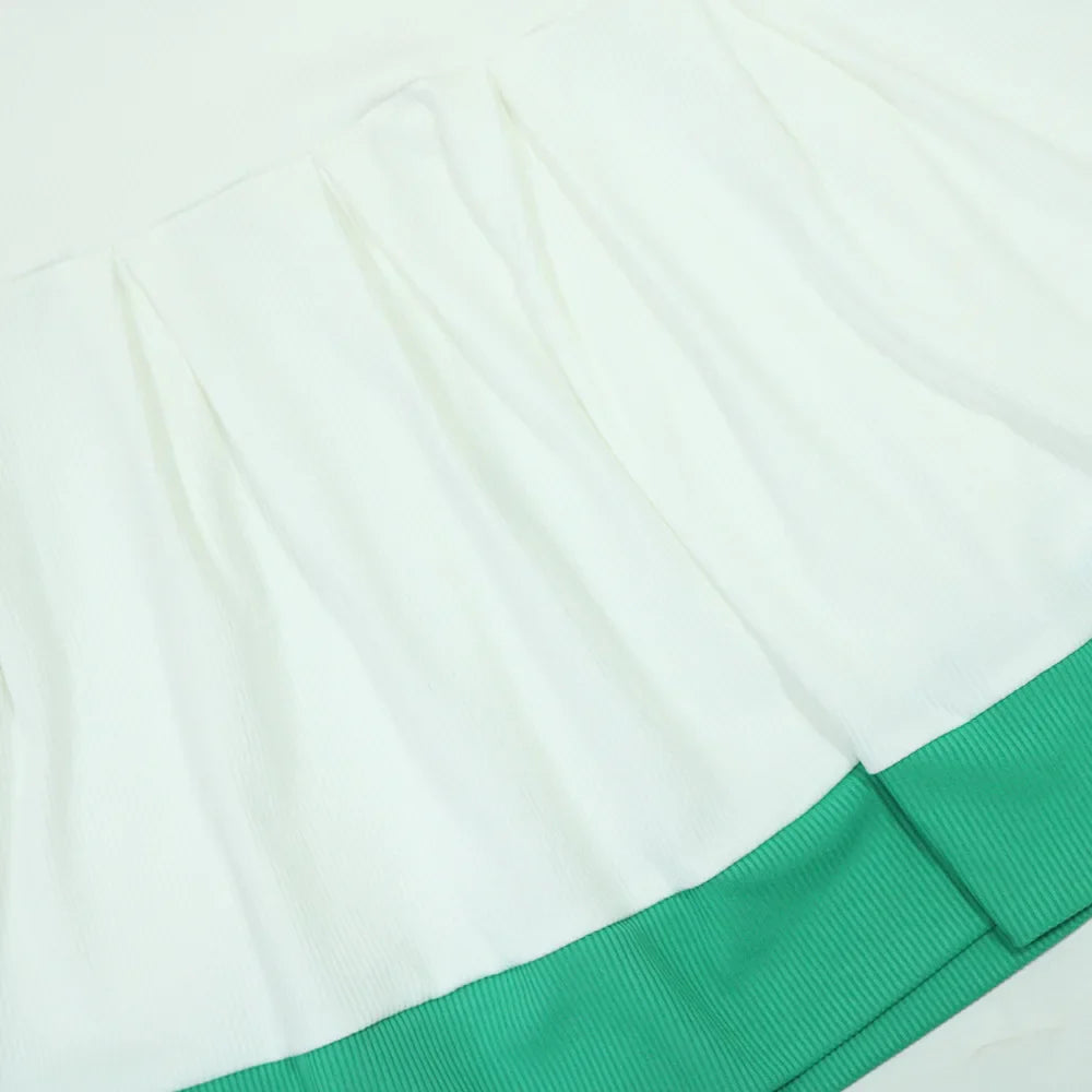 CM.YAYA Women's Set Sleeveless V-neck Vest  + Pleated Skirts 2025 Summer Cute Street Beach Two 2 Piece Sets Outfits Tracksuit