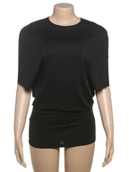 Cutenew Solid Backless Women Mini Dress Trend Summer Sexy Chic Half Sleeve Crew Neck Body-shaping Frock Mujer Simple Party Wear