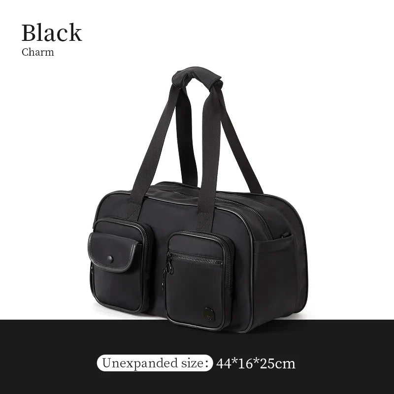 AJI Women Travel Bag Nylon Handheld Travel Bag Carry On Luggage Bag Large Capacity Weekender Gym Sport Holdall Overnight Bag