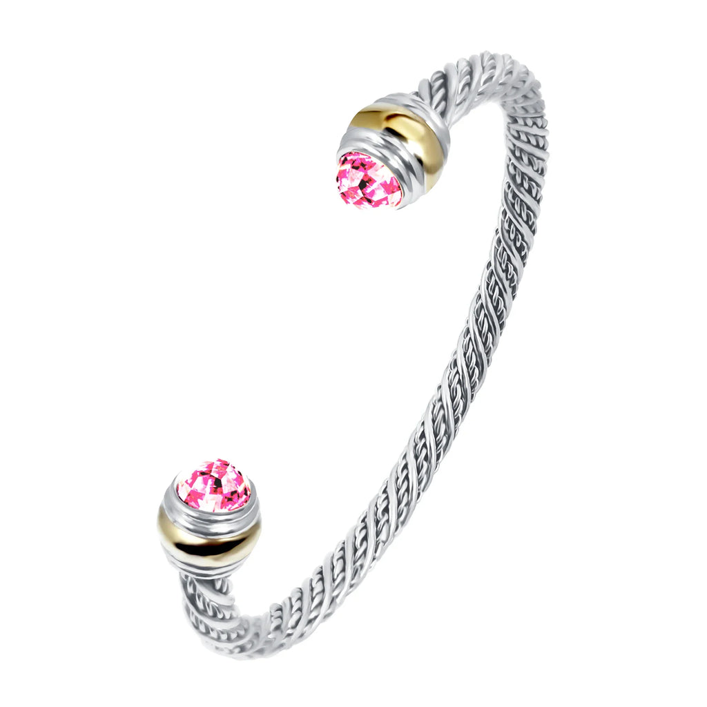 1PC Cable Bracelet for Women Gemstone Open Cuff Bracelet Bangle Bracelet Pearl Bracelet for Girls Best Gift for Women Friend