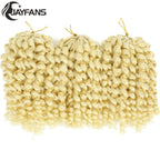 1- 5 Packs 8 inch Jumpy Wand Curl Jamaican Bounce Crochet Hair Natural Black Wand Curls Crochet Hair Short Curly Crochet Braids