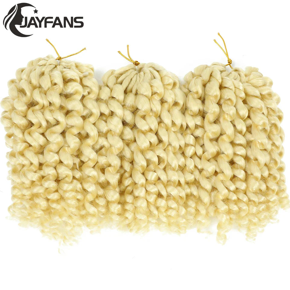 1- 5 Packs 8 inch Jumpy Wand Curl Jamaican Bounce Crochet Hair Natural Black Wand Curls Crochet Hair Short Curly Crochet Braids