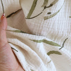 2025 Summer New Women's Two Piece Set of 100% Pure Cotton Crepe Cloth with Chest Cushion Sleepwear Sweet and Cute Home Fury