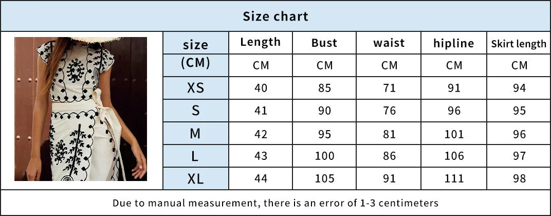 Elegant Women's Retro Printed Sleeveless Half High Neck Short Top With Vacation Style Two-piece Vestidos  For Spring/summer 2024