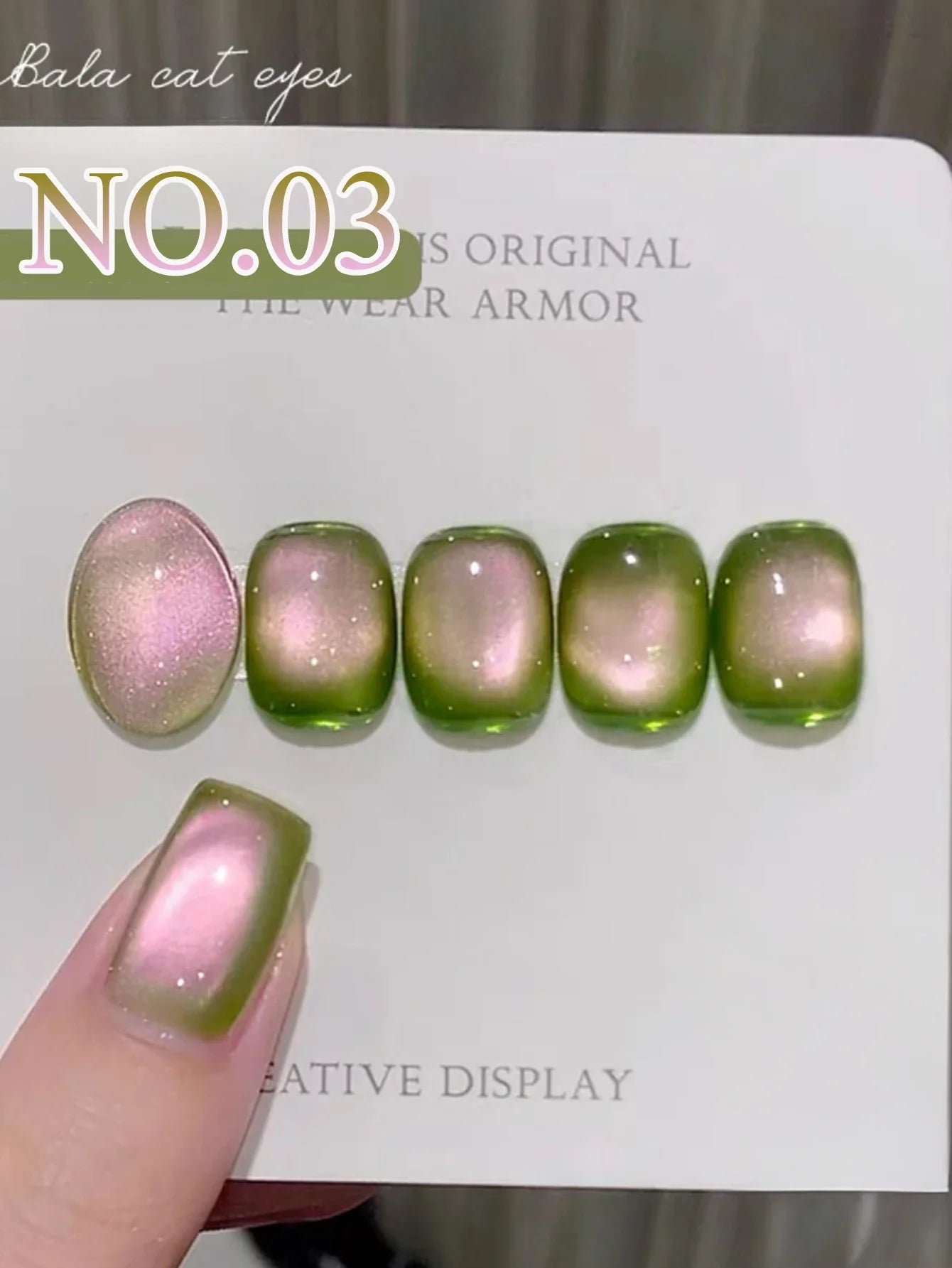 1-3pcs PSK 2025 New Whitening Purple Glass Beads Starry Crystal Nail Art Purple Glass Bead Cat Eye Gel Nail Polish Nail Supplies