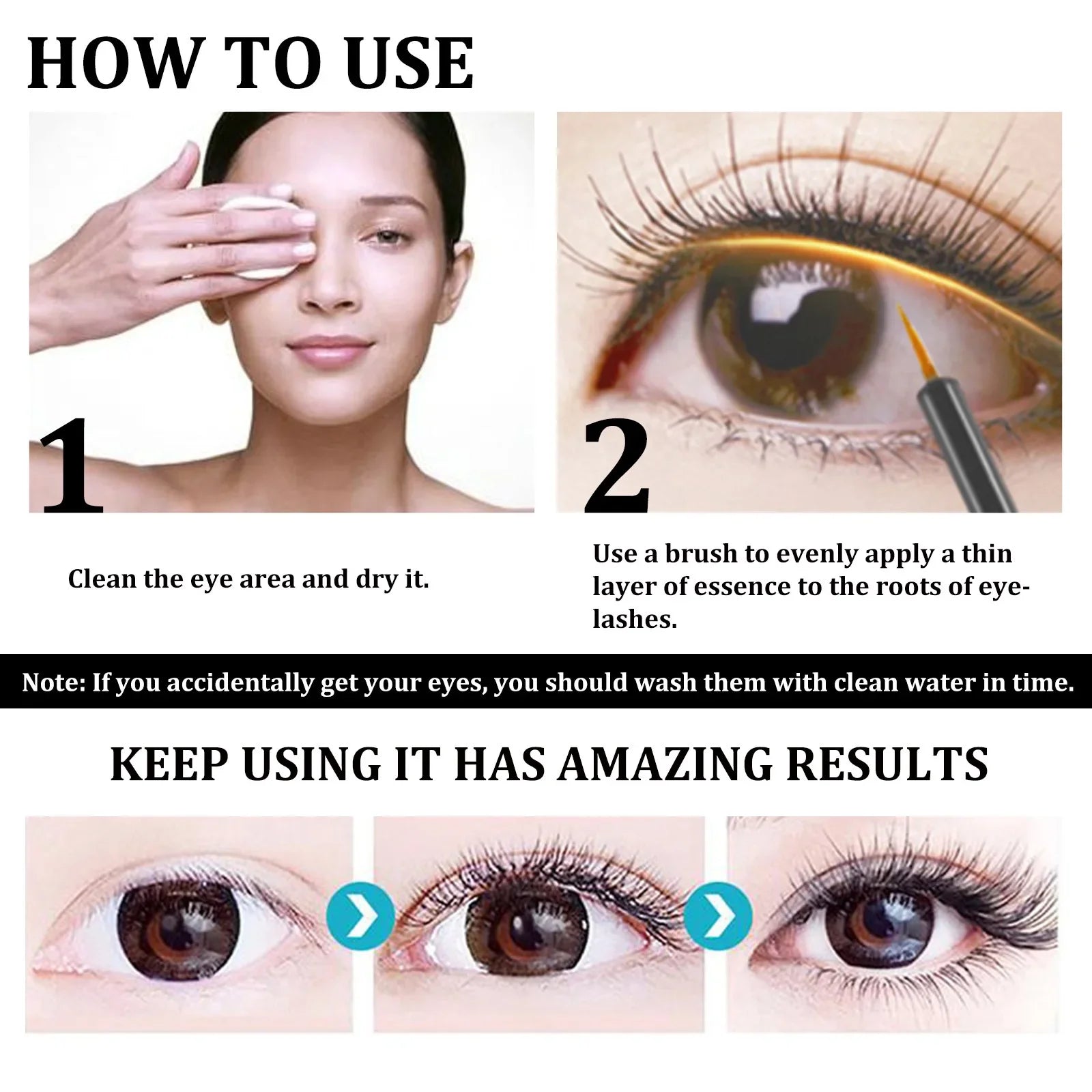 7 Days Fast Eyelash Growth Serum Eyelash Eyebrow Growth Strong Makeup Extension Treatment Thicken Care Products