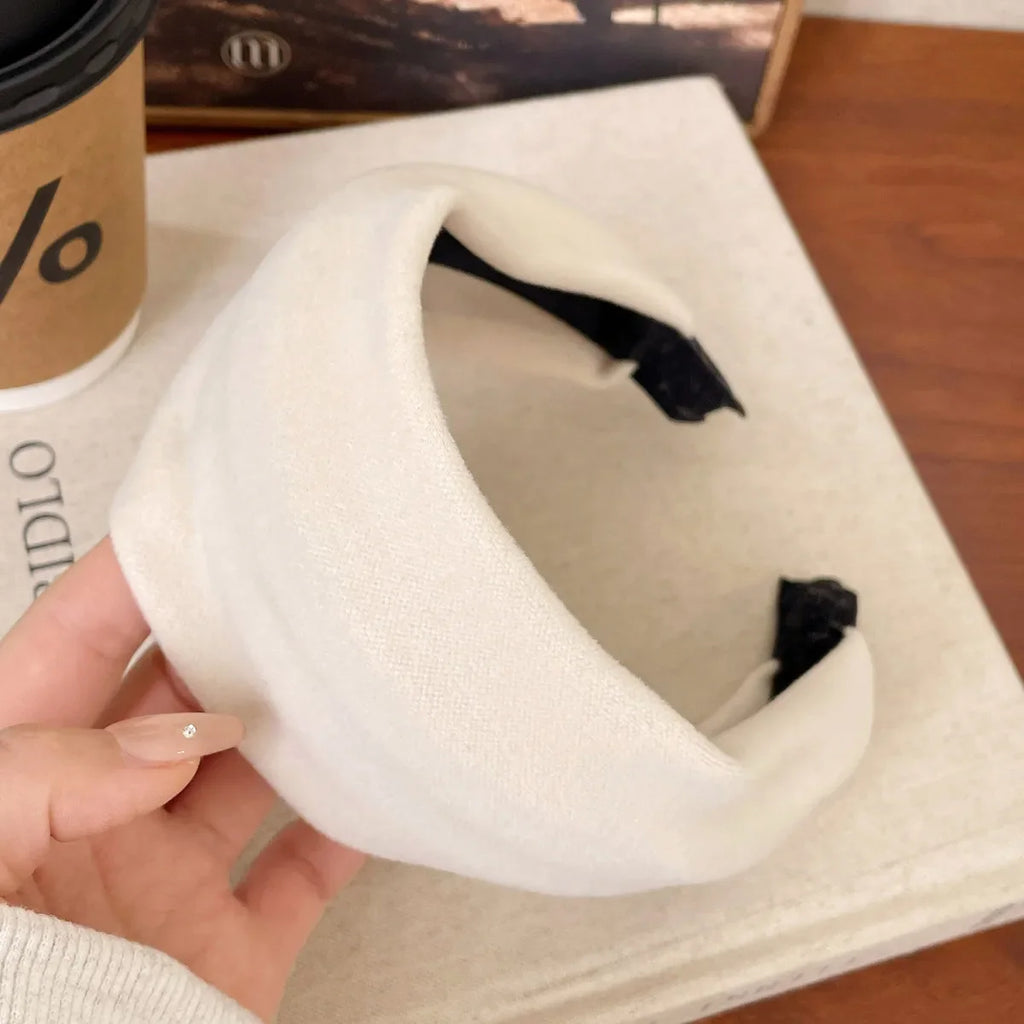 2025 Korea Fashion Elegant Wide Hairbands Headband Women Girls Gift Scrunchie Hair Head Hoop Band Accessories Headdress Headwear