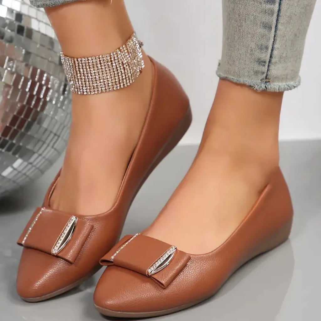 2024 Women Trend Flat New Casual Lightweight Office Dress Shoes Women Baotou Slip on Comfortable Elegant Loafers Shoes for Women