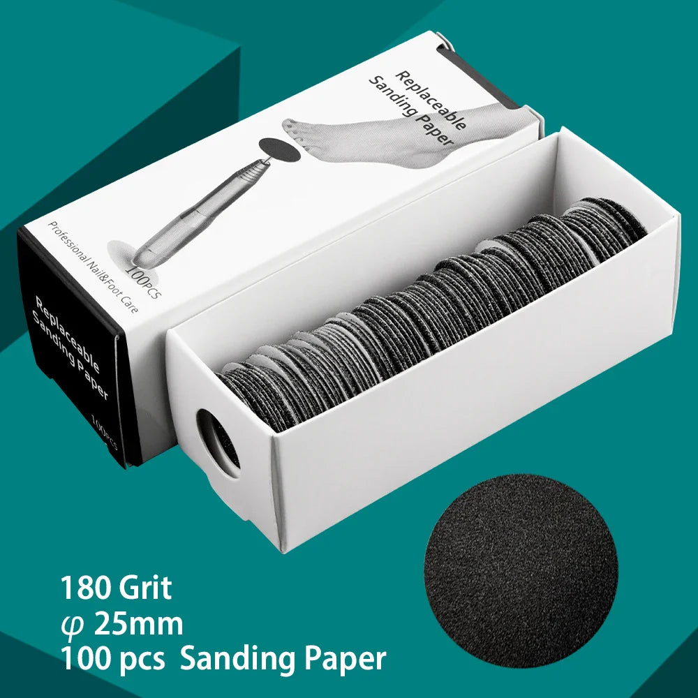 Disc For Pedicure Cuticle Callus Remove Tool For Electric Foot File Callus Hard Dead Skin Pedicure Tools Replaceable Sandpaper