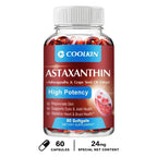 Astaxanthin 24mg - with Ashwagandha, Grape Seed Oil Extract - for Joint, Brain, Immune and Heart Support Diet