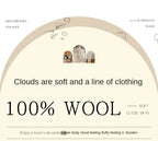 100 Merino Wool Knitted V-neck Sweater Women's Top Loose Korean Version Fashionable Versatile Autumn And Winter Cashmere Sweater