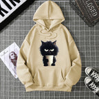 2025 Winter New Women's Hoodie High Street Unisex style Double Pockets Sweatshirts Outerwear Plus-Size Women's Clothing CYXX236
