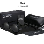 2022 HD Polarized Round Metal Sunglasses UV400 Men's Sun glasses Feminin Women's Vintage Gafas De Sol Metal Goggles With box