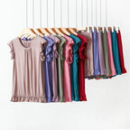 3XL-8XL Women's Pajama Sets New Plus Size Lounge Wear Modal Sleeveless Shirt Shorts Suit Sleepwear Home Clothes Ladies Pijamas