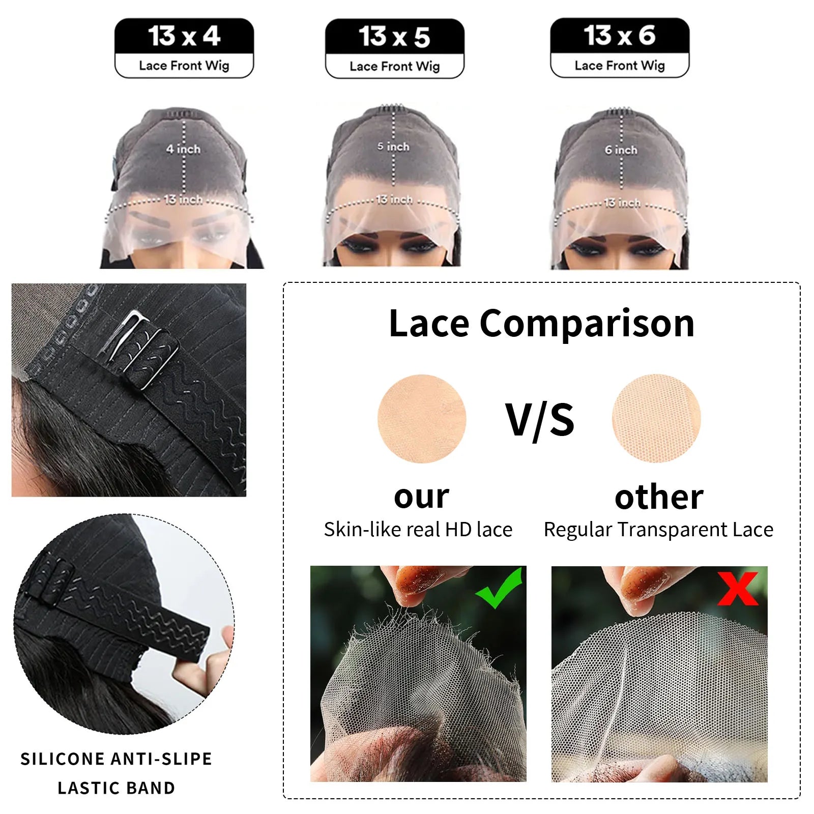 42 40 30Inch 300 Density 13x6 Hd Lace Frontal Wig Water Deep Wave Human Hair Wigs 100% Lace Curly Wigs For Black Women