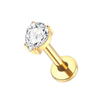 1PC Titanium Zircon Star Flower Labret Piercing for Women Cartilage Tragus Daith Helix Stud Earring Body Jewelry