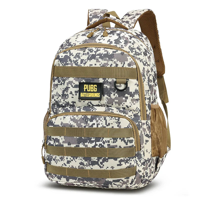 Camouflage Tactical Backpack for Men Large Capacity Outdoor PUBG Style Waterproof Travel School Bag Multifunctional for Daily Us