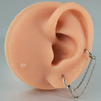 Dreamlee ASTM G23 Titanium Connector Chain For Nose Ring Hoop Clicker Cartilage Helix Body Piercing Jewelry Accessory