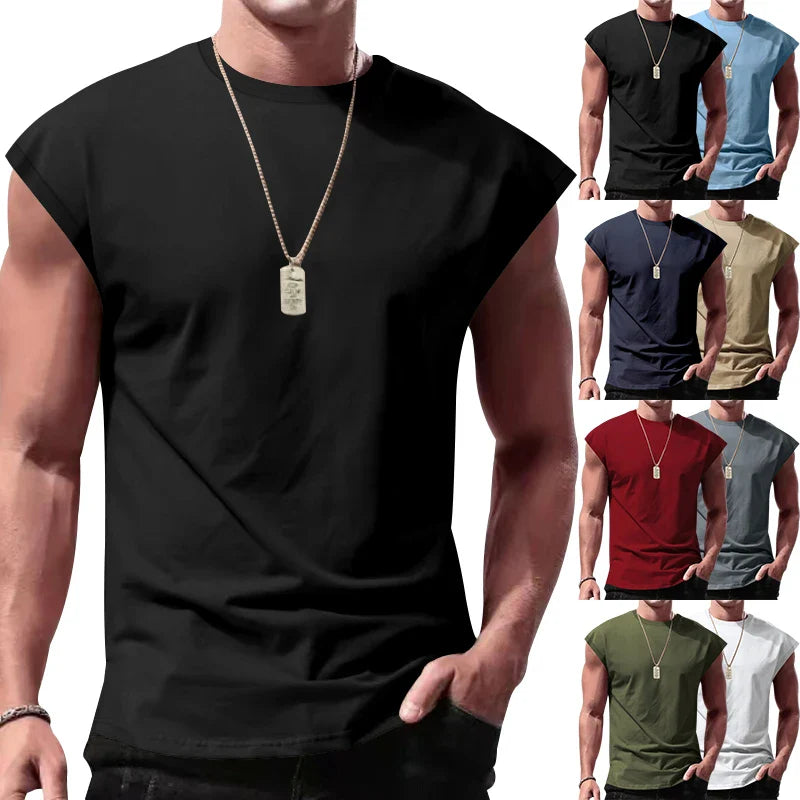 2024 men's casual sports breathable fast dry muscle vest