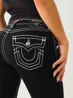 BILLIE SUPER T MID RISE STRAIGHT JEAN Vintage Buddha Embroidered Jeans Women Casual Y2k High Waist Straight Denim Pants Jeans