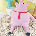 Cartoon Toy Pig Stretch Creative Sensory Toy Rebound Pig Stress Relief Toy Funny Squeeze Soft Pig Toy for Girls Boys