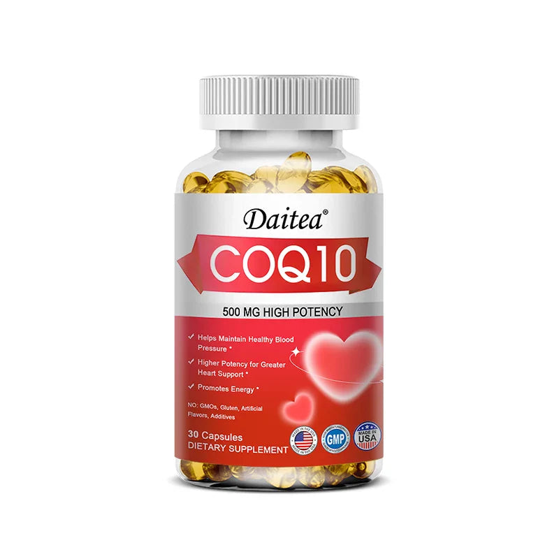Daitea Coenzyme Q10 - a stable, highly absorbable form - supports energy production and promotes overall health.