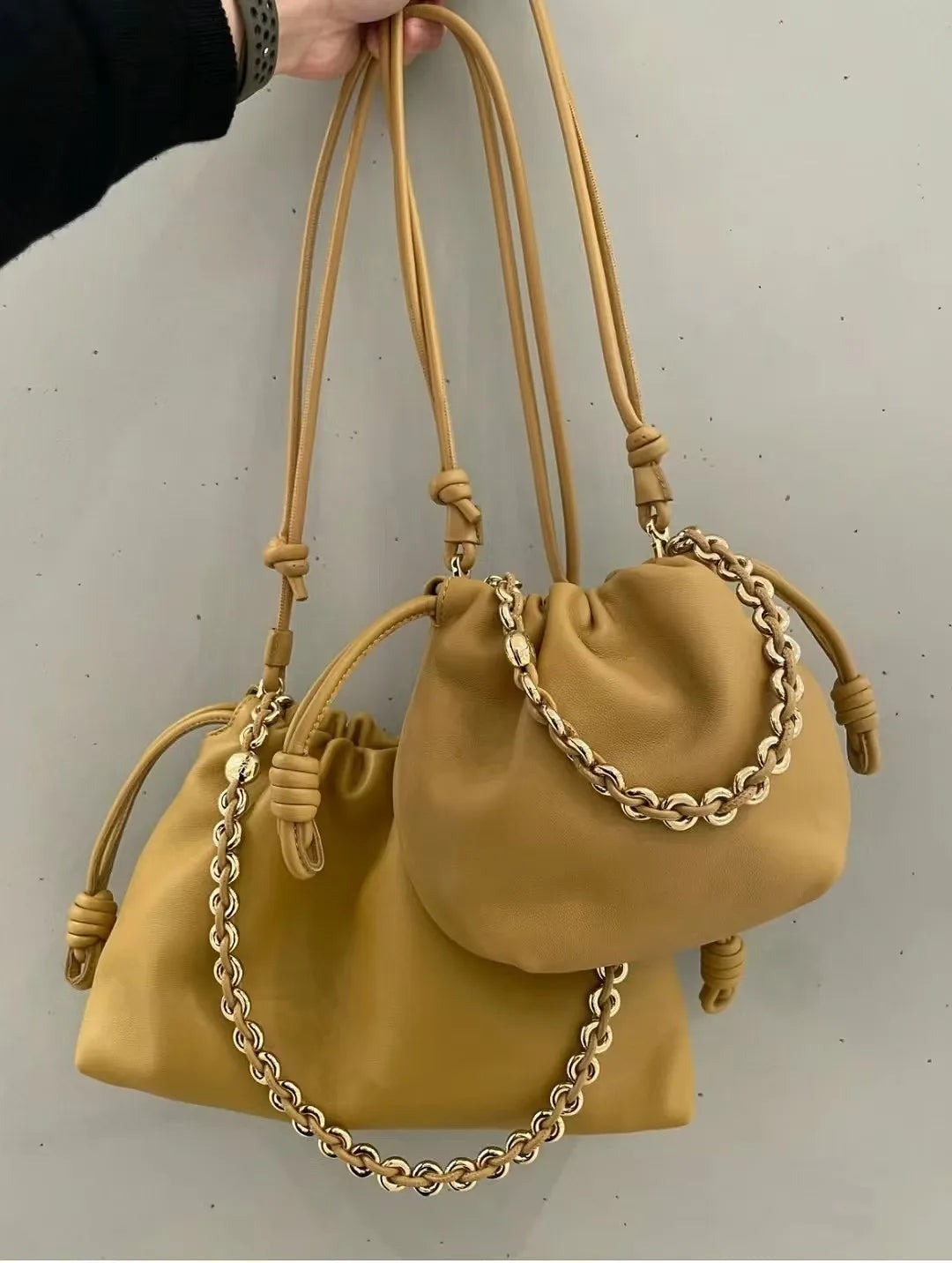 Brand Design Fashion High-grade Texture Leather Cloud Bag Luxury Ladies High Quality Cowhide  Shoulder Crossbody Bags For Women