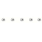 5pcs Spikes Punk Fashion Stainless Steel Lip Stud Earrings For Daily Detachable Replaceable Ball Piercing Jewelry For Men