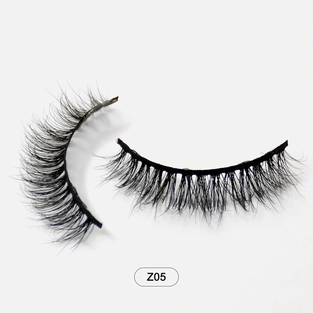 Dropshiping Makeup  Mink Lashes Fluffy Soft Full Fake Eyelashes Natural False Eyelashes Wispy Lash Extension
