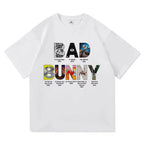 Bad Bunny T-shirts Graphic Harajuku Men women Tshirt Designer Harajuku Unisex Clothing