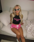 Aesthetic Punk Y2k Crop Top Streetwear Letter Print Cute Grunge Summer Women's Slim Crop Top Emo Girl Fairycore Baby Tee