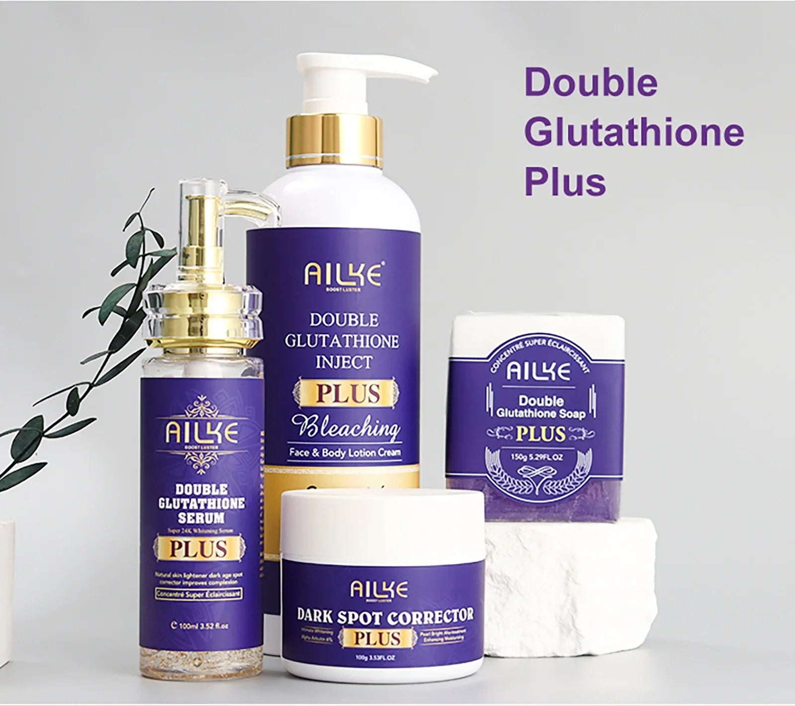 AILKE Glutathione Bleaching Cream, Advanced Lightening Lotion, Glowing Cream For Inner Thighs, Bikini Area Underarms, Natural