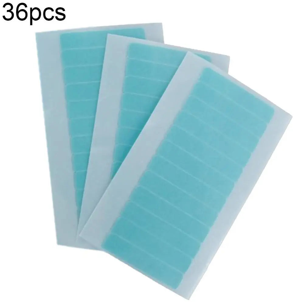 36Pcs Double Sided Lasting Sticky Glue Wig Adheisve Tape Hair Extension Tool
