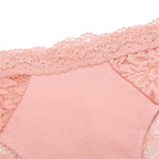 3PCS/Set Sexy Perspective Women Back Lace Panties Patchwork Cotton Underpants Hollow Out Lingerie Underwear Comfortable Briefs