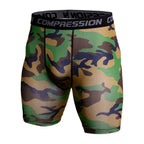 Compression Shorts Men 3D Print Camouflage Bodybuilding Tights Short Men Gyms Shorts Male Muscle Sport Elastic Running Shorts