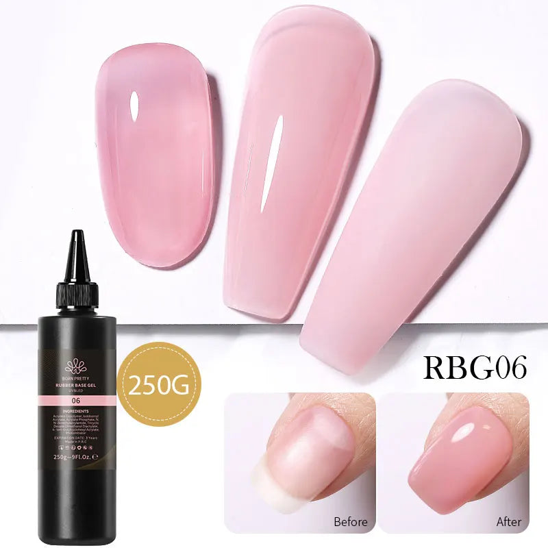 BORN PRETTY 250g Translucent Jelly Red Nude Gel Nail Polish Winter Autumn Manicure Soak Off UV LED Nail Art Gel Christmas Red